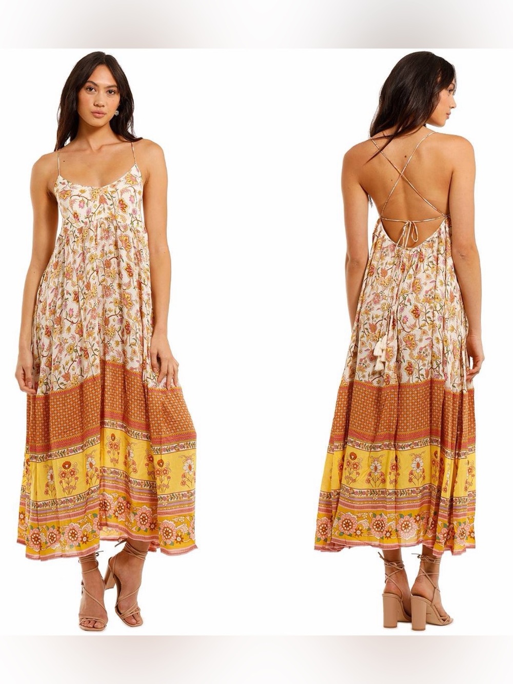 Spell out And The Gypsy X Revolve Exclusive Portobello Strappy In Honeydew
